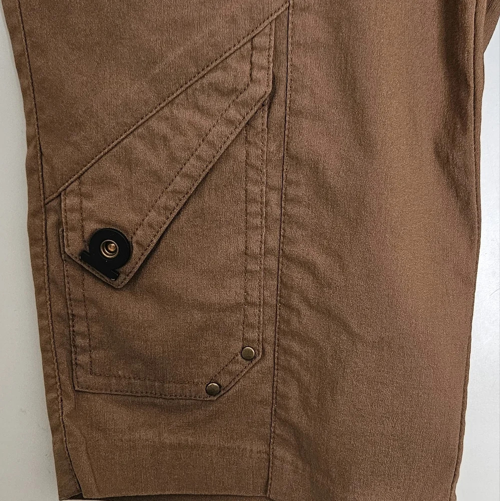 Jamie Sadock Brown Capri Golf Shorts With Pockets Women’s Size 4 - Picture 7 of 10